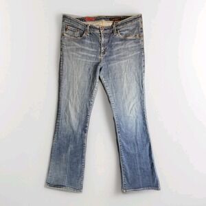 AG Adriano Goldschmied The Angel Bootcut Jeans Women 32R Made USA Medium Wash